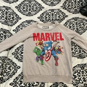 Marvel Light gray Fleece Sweatshirt